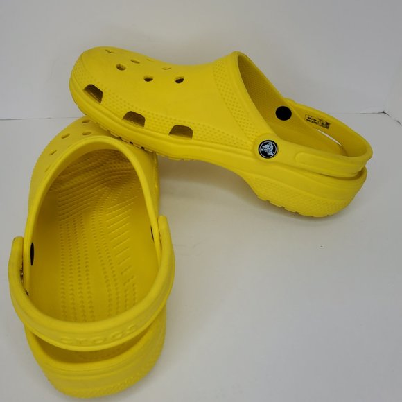 Crocs Unisex - Adult Men's and Women's Classic Clog Lemon Yellow Sz:8M - 10W.Goo - Picture 10 of 12